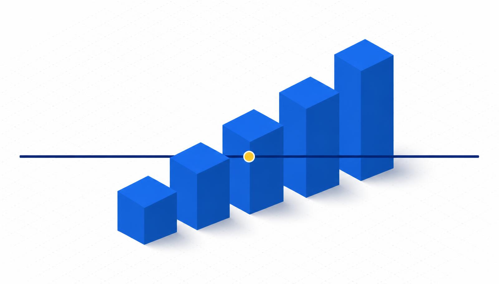 Isometric chart of rising demand crossing a flat capacity line